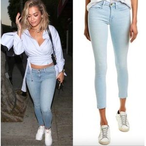 Frame Denim - Le Skinny De Jeanne Crop Seville, size 27